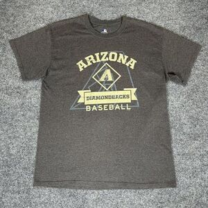 Arizona Diamondbacks T-Shirt Mens Large Grey D-Backs MLB Short Sleeve Adult